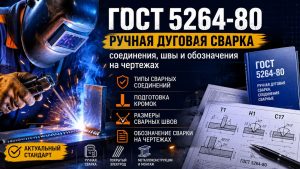 ГОСТ 5264-80: ручная дуговая сварка и сварные соединения