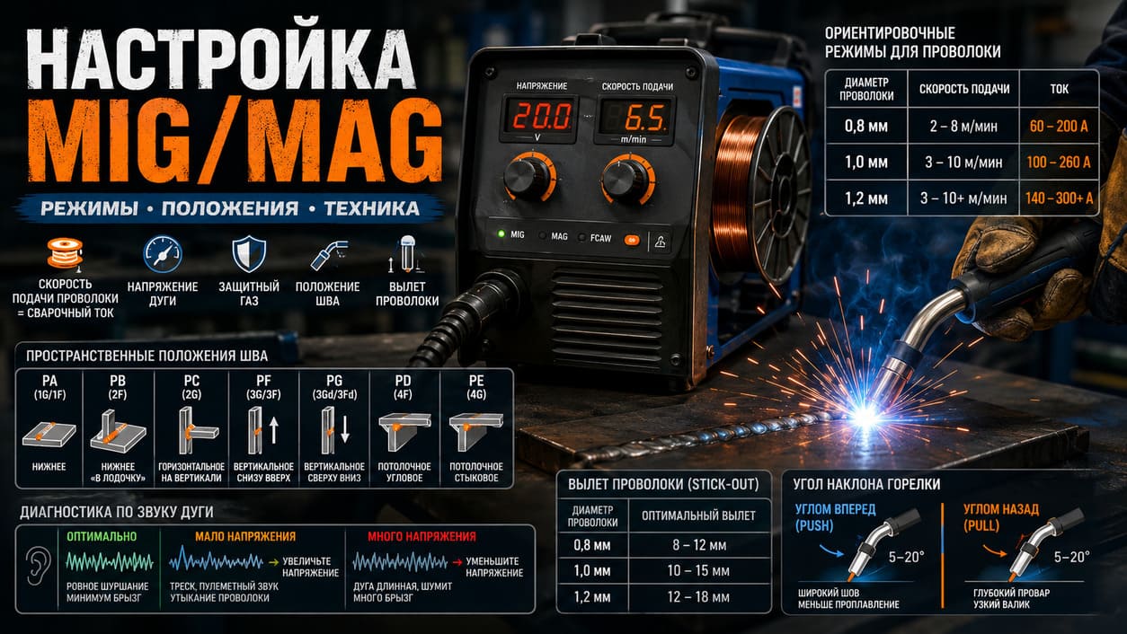 Таблица сварочного тока для полуавтомата MIG/MAG: практическое руководство по настройке режимов